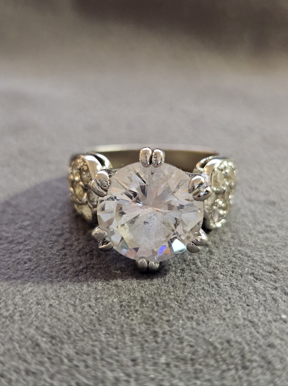 Sterling Silver Vintage Style Solitaire Ring